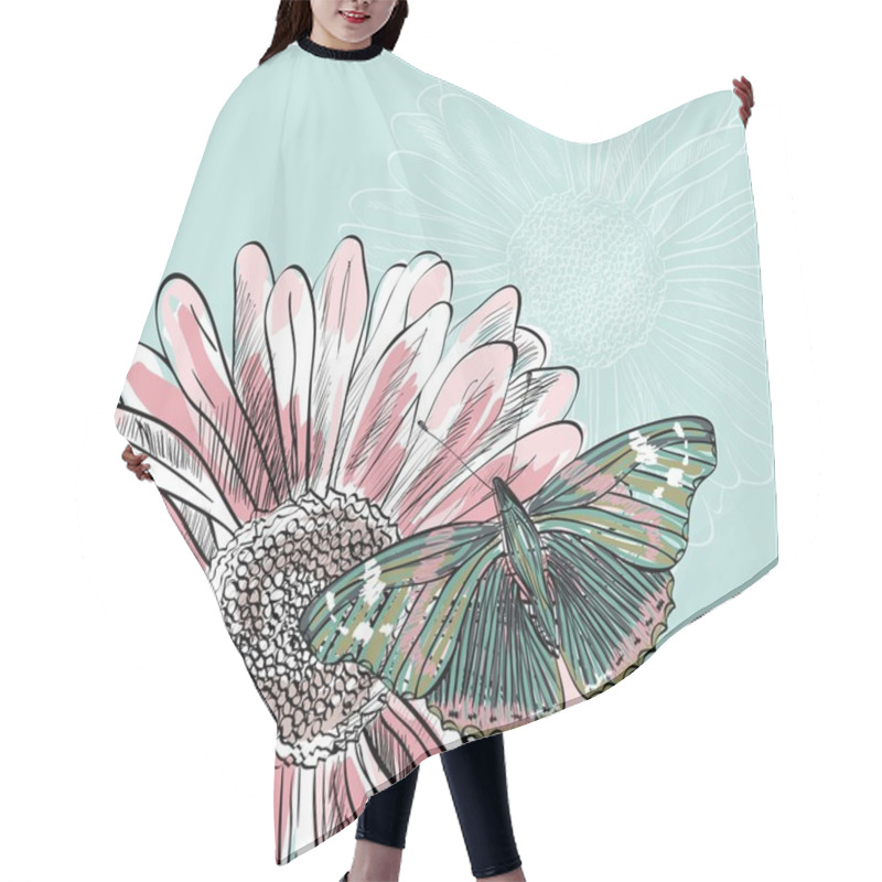 Personality  Butterfly Hair Cutting Cape