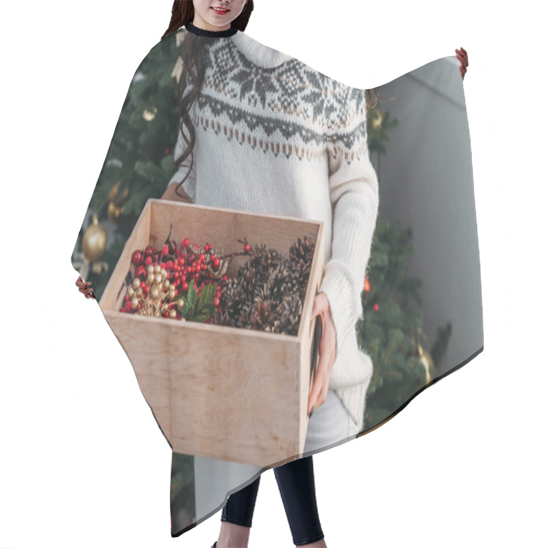 Personality  Christmas Decor Hair Cutting Cape