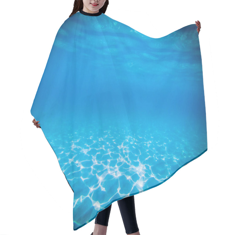 Personality  Tropical Blue Ocean Underwater Background - Luxury Nature Pattern Hair Cutting Cape