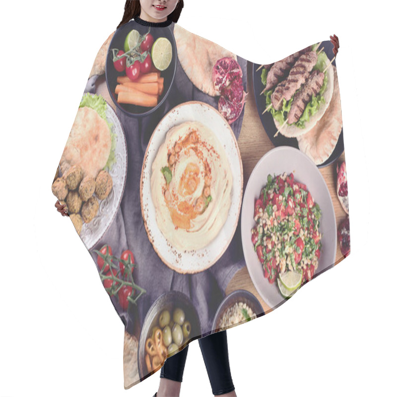 Personality  Middle Eastern Traditional Cuisine Hair Cutting Cape