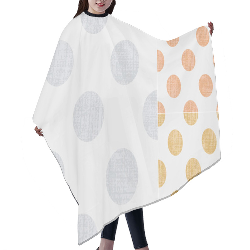 Personality  Seamless Polka Dots Pattern Hair Cutting Cape