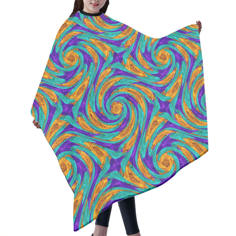 Personality  Twirls Abstract Seamless Pattern Hair Cutting Cape