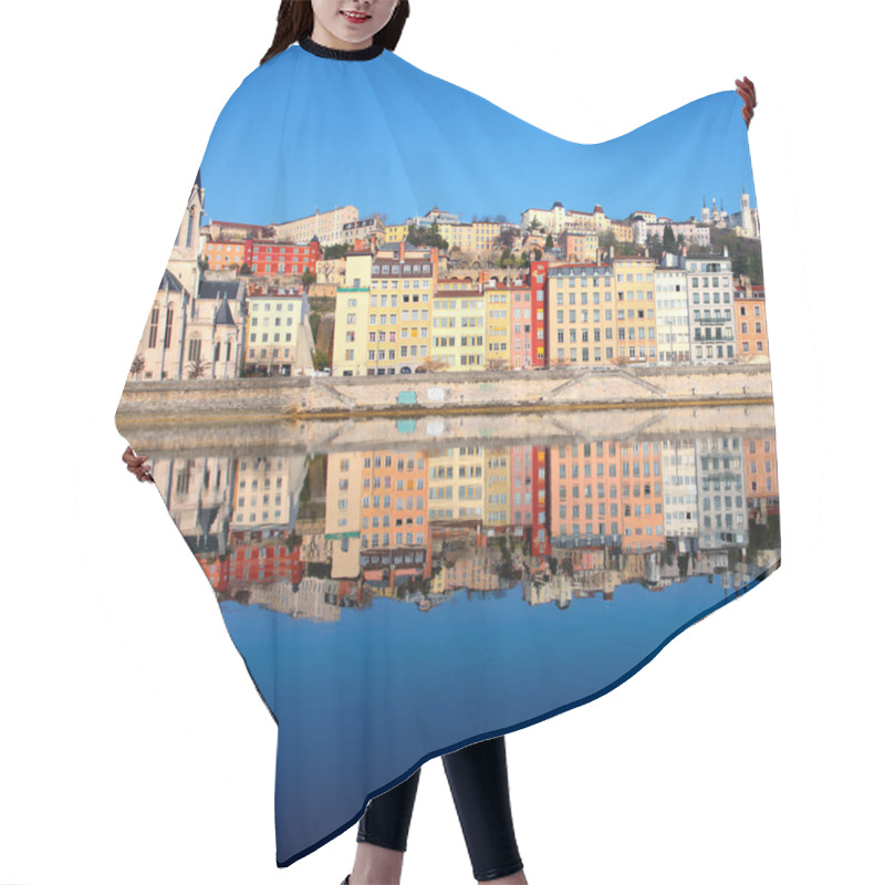 Personality  View Of Saone River In Lyon City Hair Cutting Cape