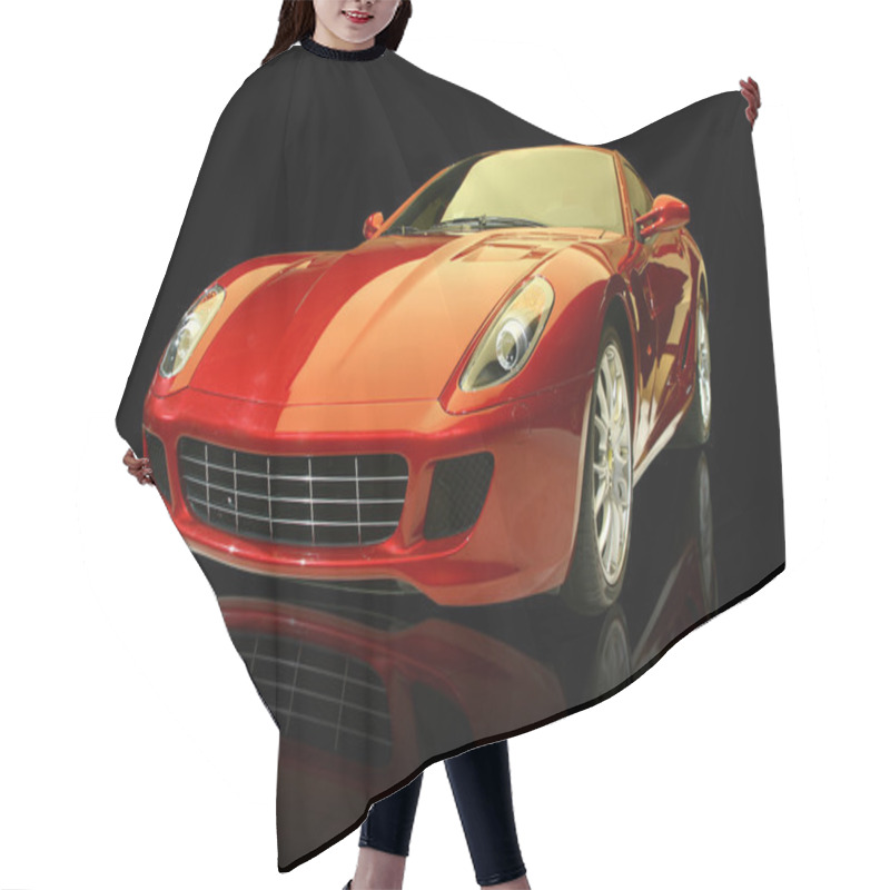 Personality  Red Luxury Sports Car Hair Cutting Cape