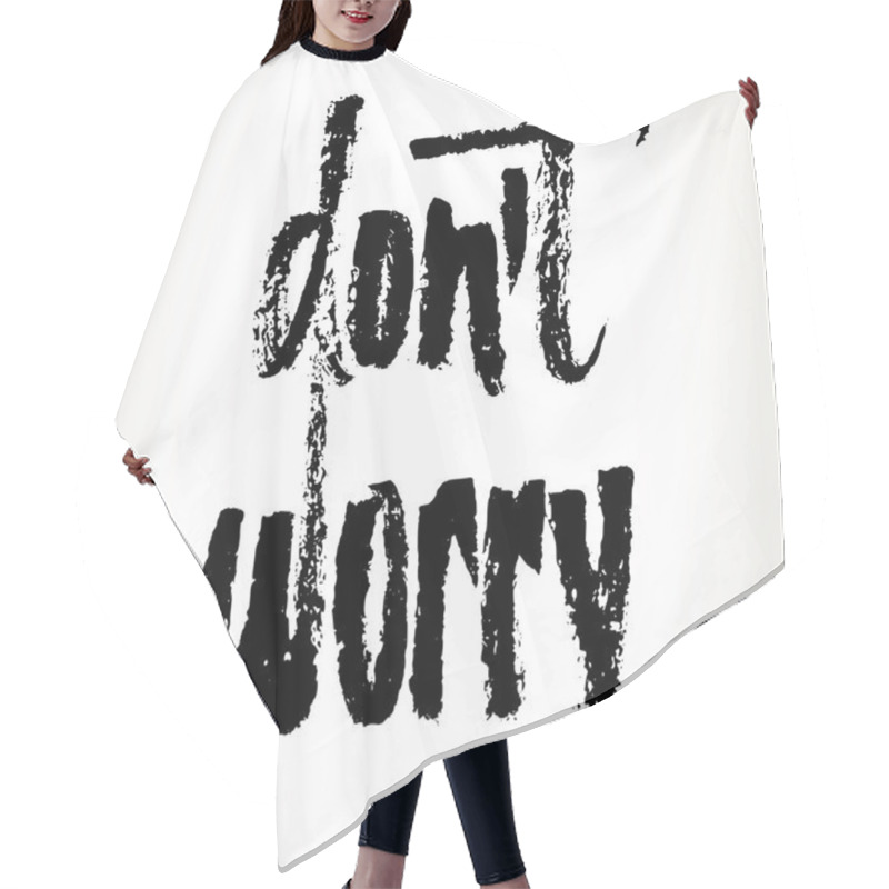 Personality  Motivation Hand Drawn Saying Hair Cutting Cape