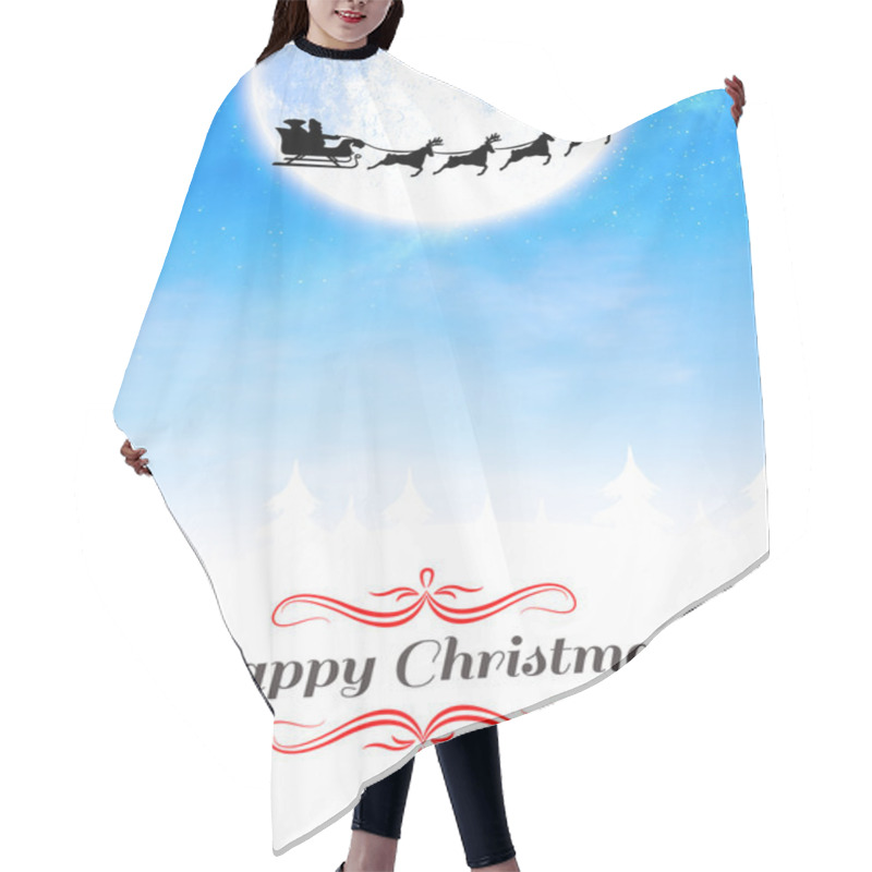 Personality  Happy Christmas Card Hair Cutting Cape