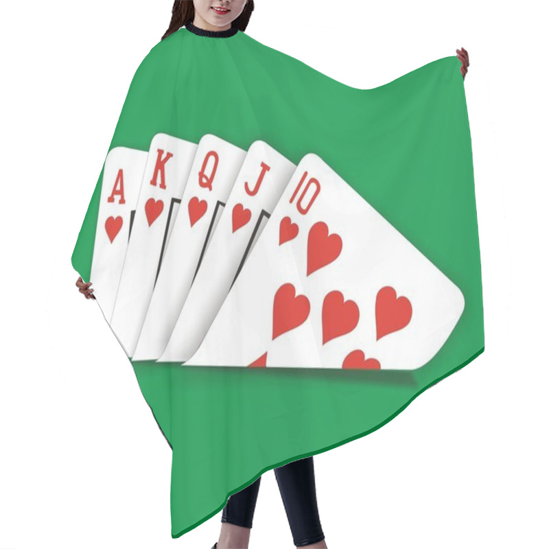 Personality  Poker Royal Flush Hair Cutting Cape