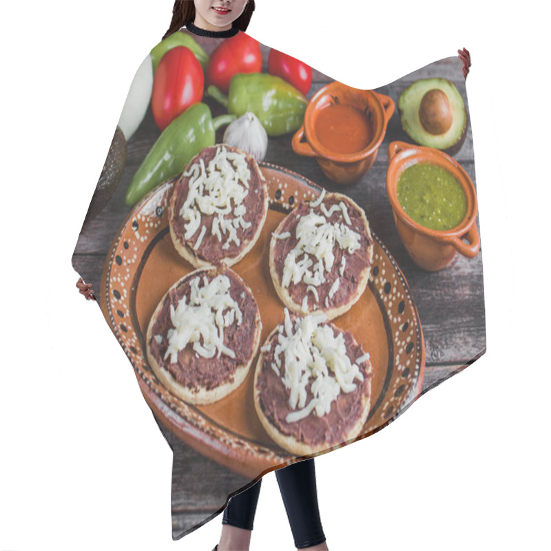 Personality  Mexcian Sopes Handmade Traditional Food In Mexico Hair Cutting Cape