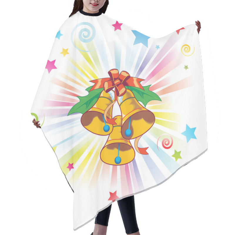 Personality  Christmas Bells Hair Cutting Cape