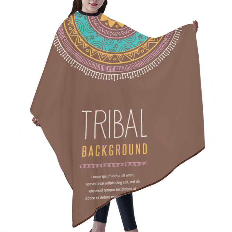 Personality  Tribal Background Hair Cutting Cape