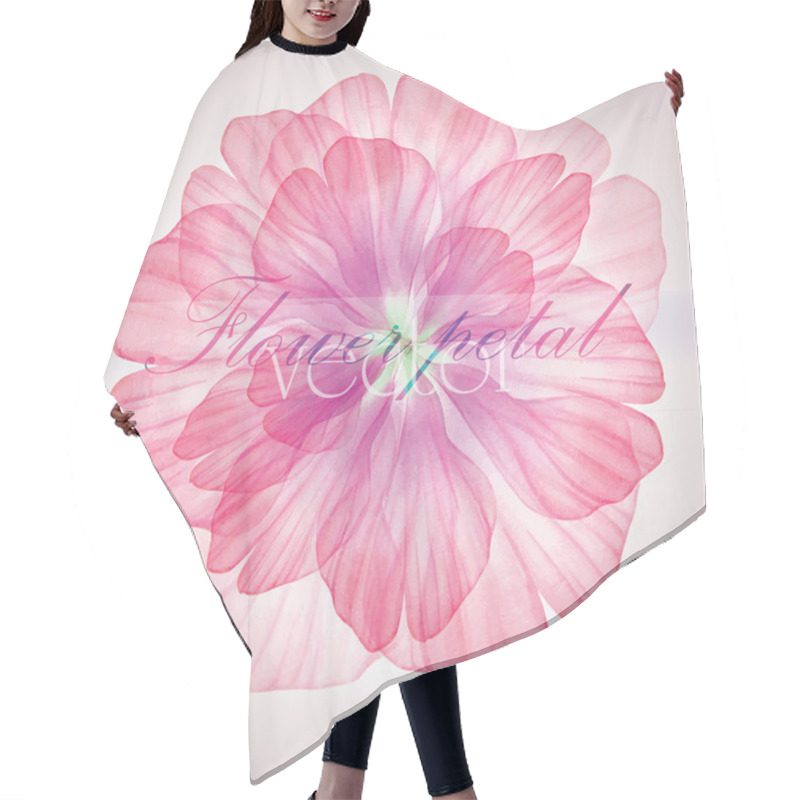 Personality  Seamless Pattern With Pink Flower Petals Hair Cutting Cape