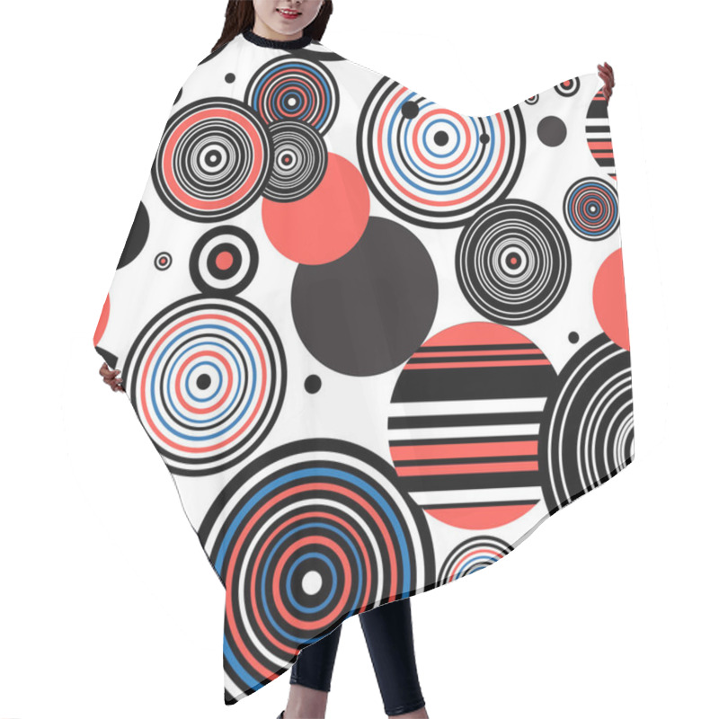 Personality  Seamless Geometric Pattern Hair Cutting Cape