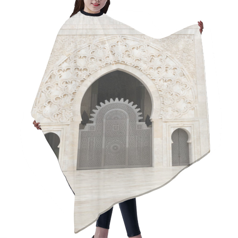 Personality  Exterior Of The Hassan II Mosque Hair Cutting Cape