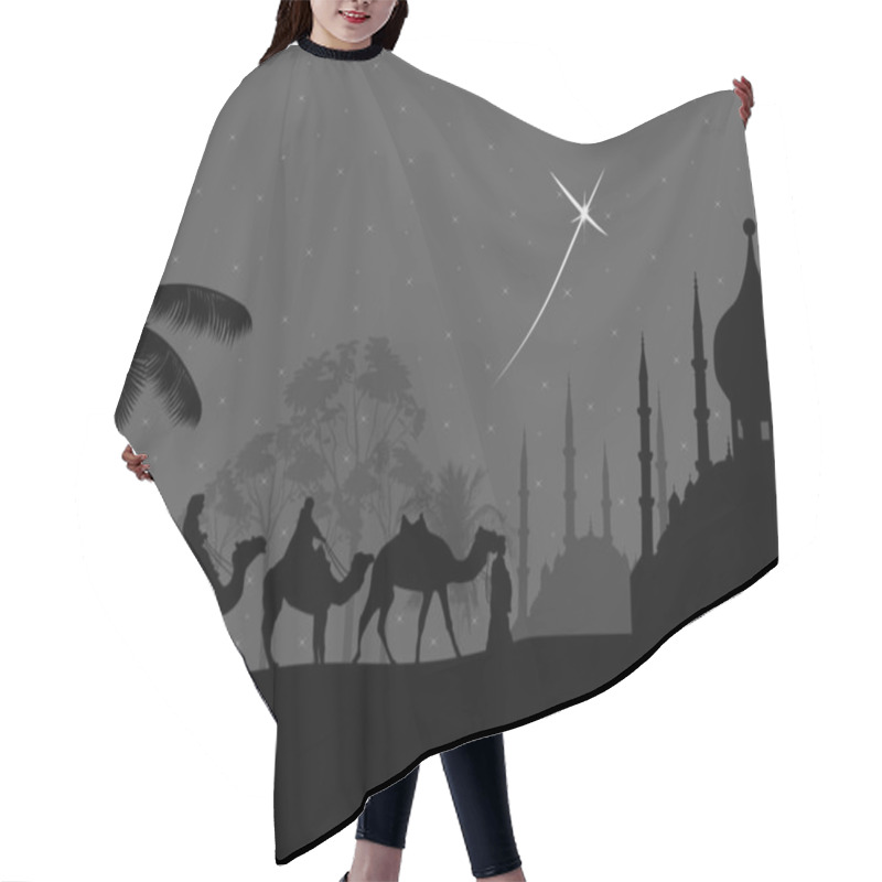 Personality  Bedouin Camel Caravan Hair Cutting Cape