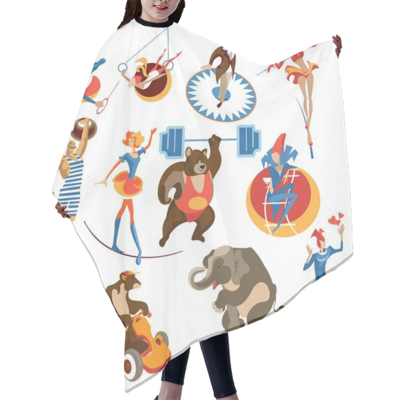 Personality  Circus Elements Hair Cutting Cape