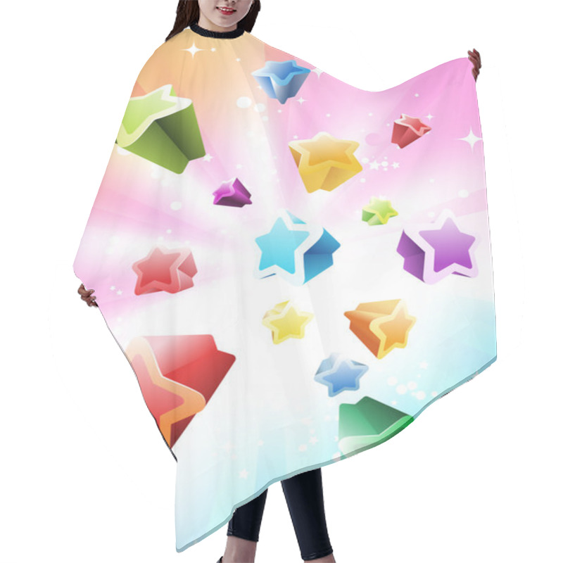 Personality  Abstract Background Hair Cutting Cape