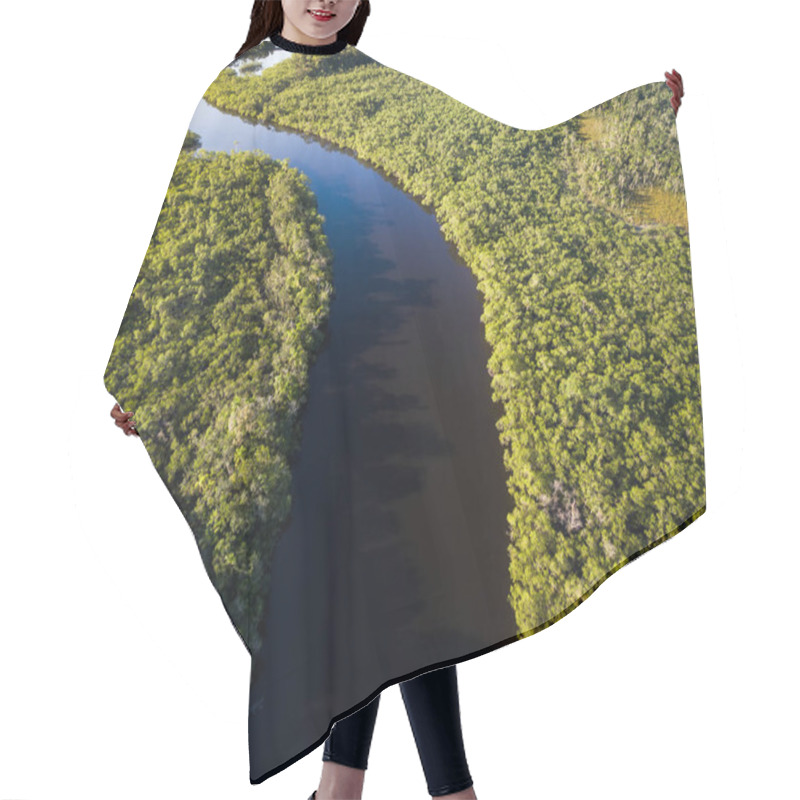 Personality  View Of River In Rainforest Hair Cutting Cape