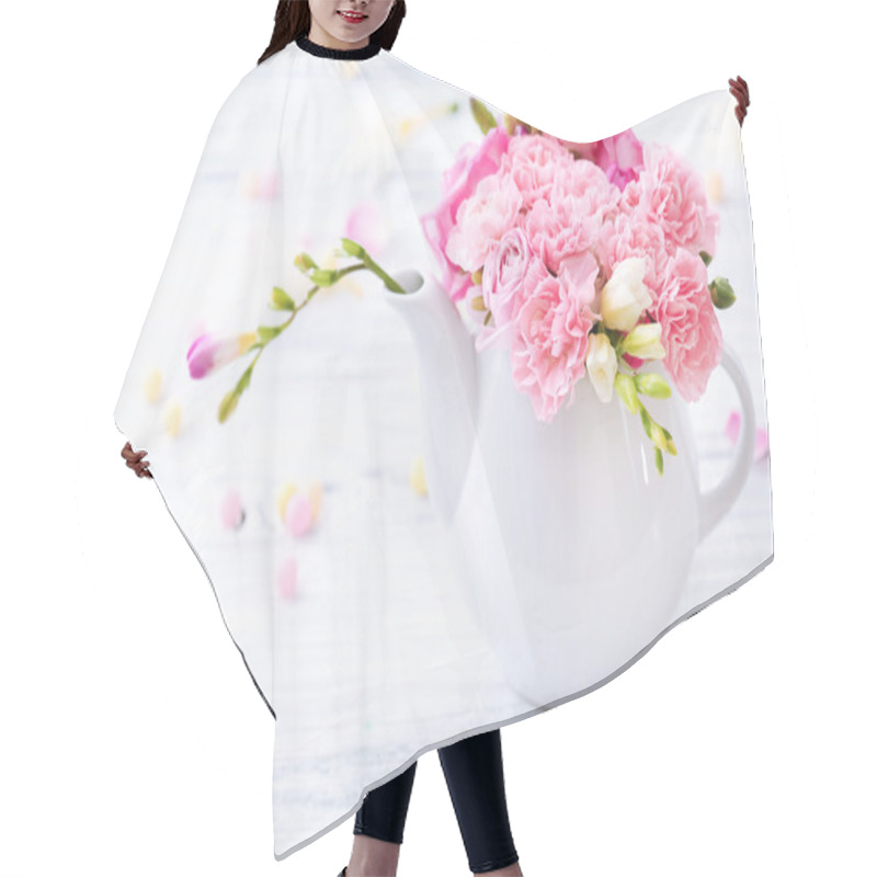 Personality  Beautiful Spring Flowers Hair Cutting Cape