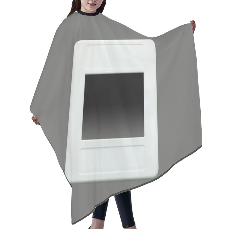 Personality  Slide Film With White Frame Hair Cutting Cape