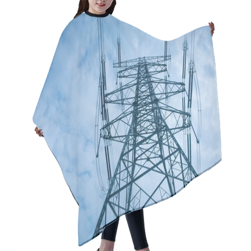 Personality  Electricity Tower Hair Cutting Cape