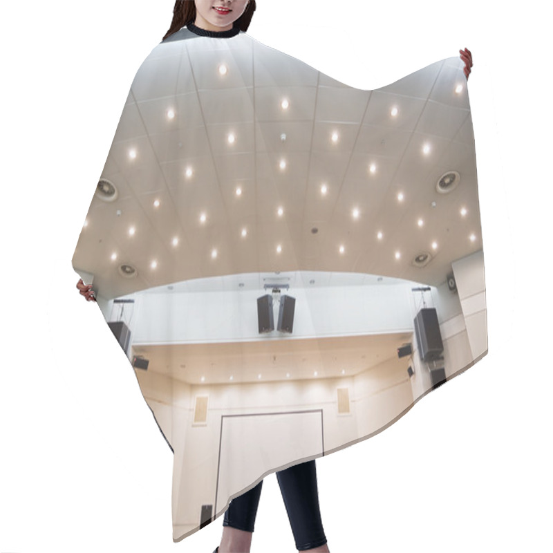 Personality  Video Screen And An Audiosystem For Viewing Of Presentations Hair Cutting Cape