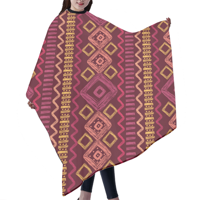 Personality  Hand Drawn Pattern Hair Cutting Cape