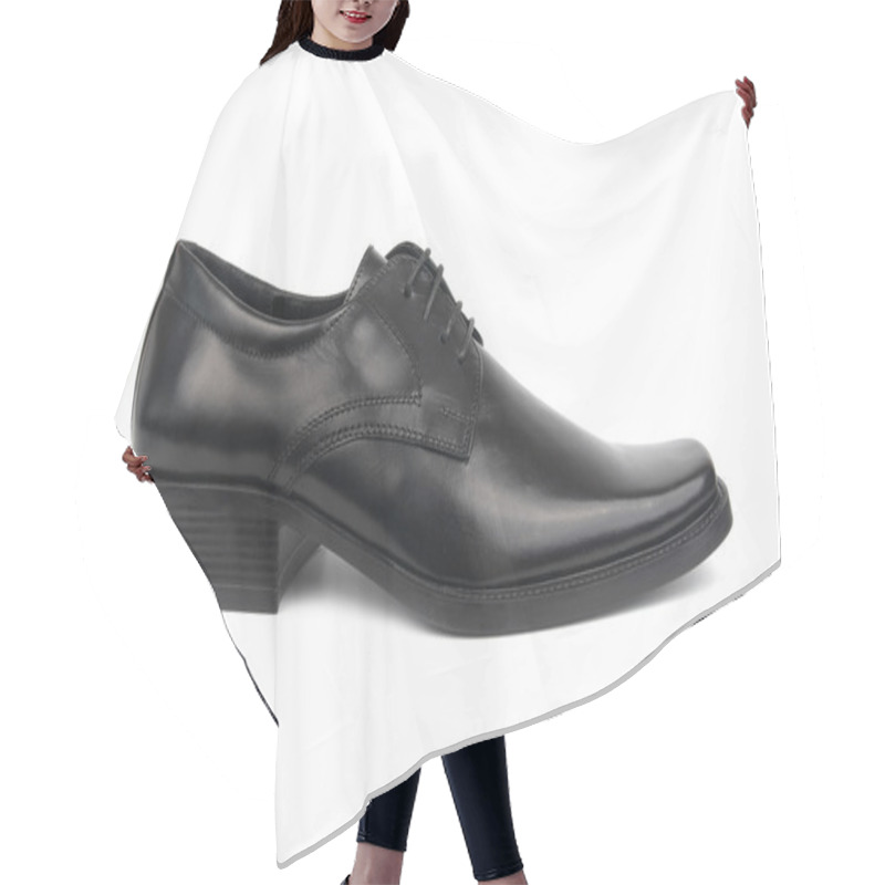 Personality  Man's Black Shoe Hair Cutting Cape