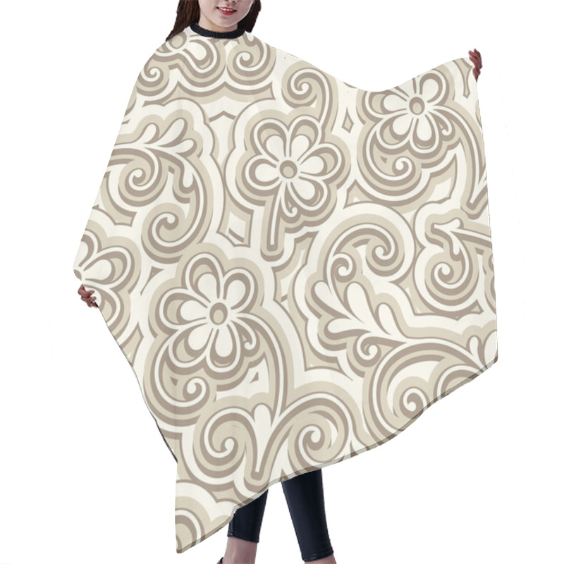 Personality  Small Flowers, Seamless Floral Pattern Hair Cutting Cape