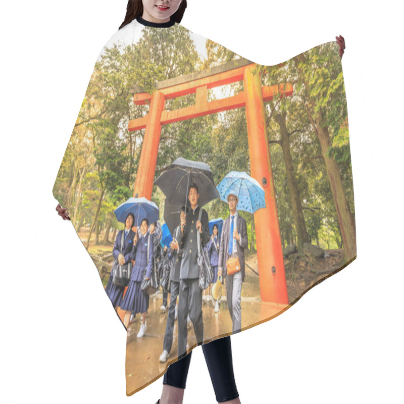 Personality  Torii At Kasuga Taisha Hair Cutting Cape