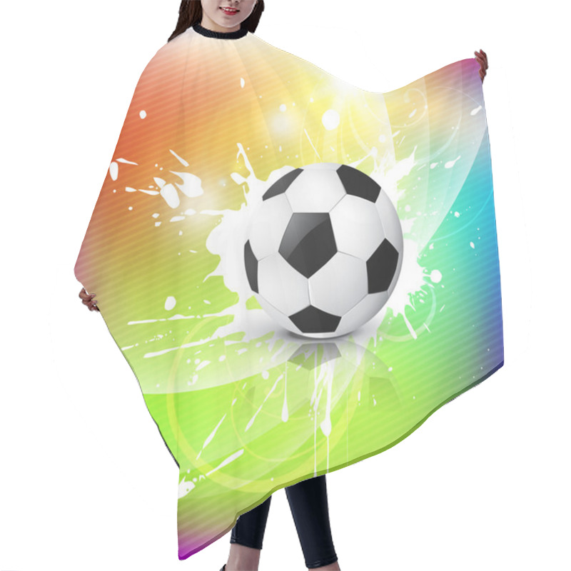 Personality  Vector Football Design Hair Cutting Cape