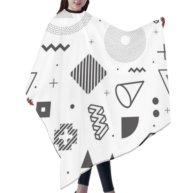 Personality  Geometric Seamless Pattern Hair Cutting Cape