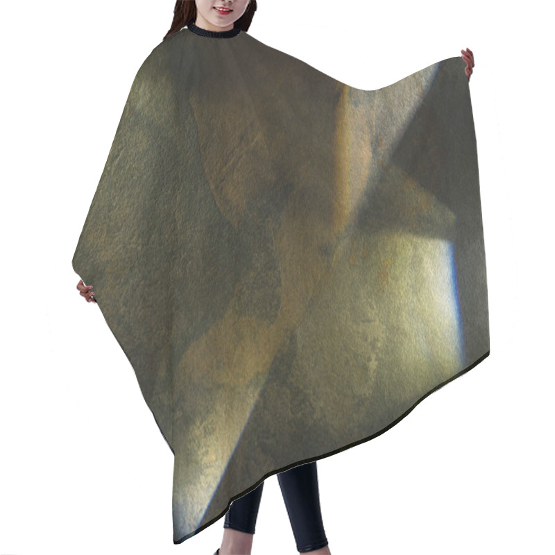 Personality  Light Prism With Beams On Dark Stone Texture Background Hair Cutting Cape