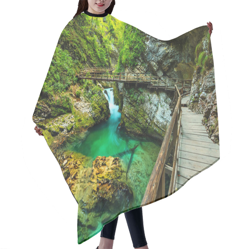 Personality  Vintgar Gorge And Green River,Bled,Triglav- Slovenia  Hair Cutting Cape