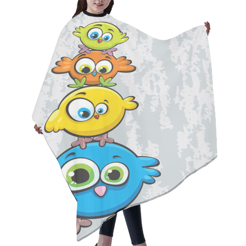 Personality  Family Of Birds Hair Cutting Cape