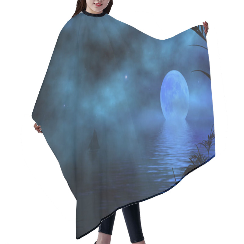 Personality  Moon, Lunar Planet, Astronomy Hair Cutting Cape