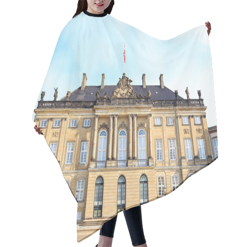 Personality  Copenhagen, Denmark. The Royal Palace Amalienborg is an architec hair cutting cape