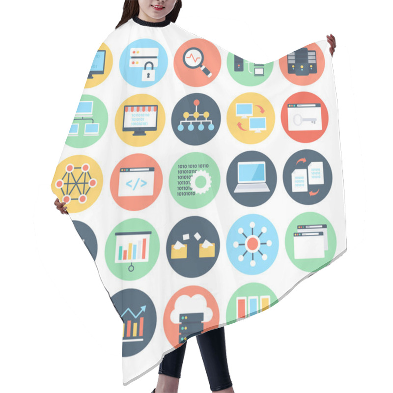 Personality  Data Science Vector Icons 2 Hair Cutting Cape