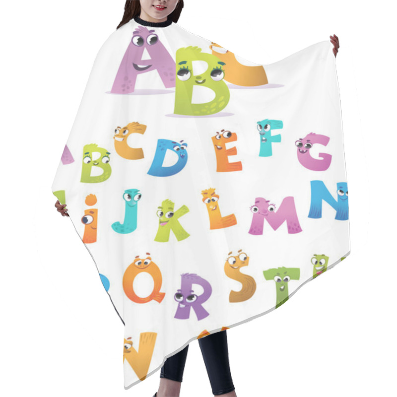 Personality  Alphabet For The Kids: Funny Letters Cartoon Hair Cutting Cape