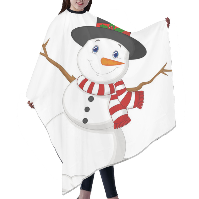 Personality  Christmas Snowman Hair Cutting Cape