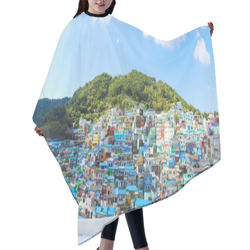 Personality  Panorama View Of Gamcheon Culture Village Located At Busan, South Korea Hair Cutting Cape