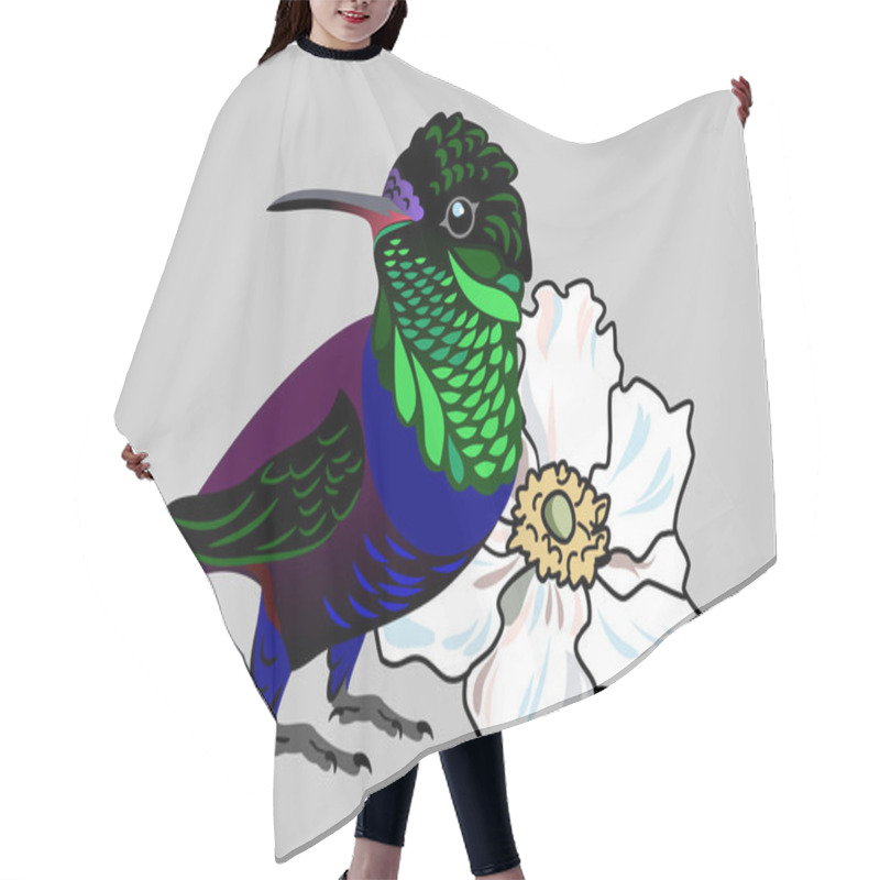 Personality  The Image Of An Exotic Bird Hummingbird Hair Cutting Cape