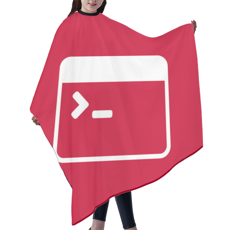 Personality  Coding Icon For Web And Mobile Hair Cutting Cape