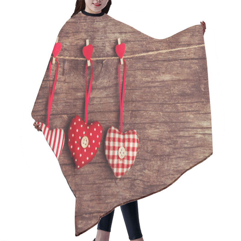 Personality  Sewed Valentine Decor Hair Cutting Cape