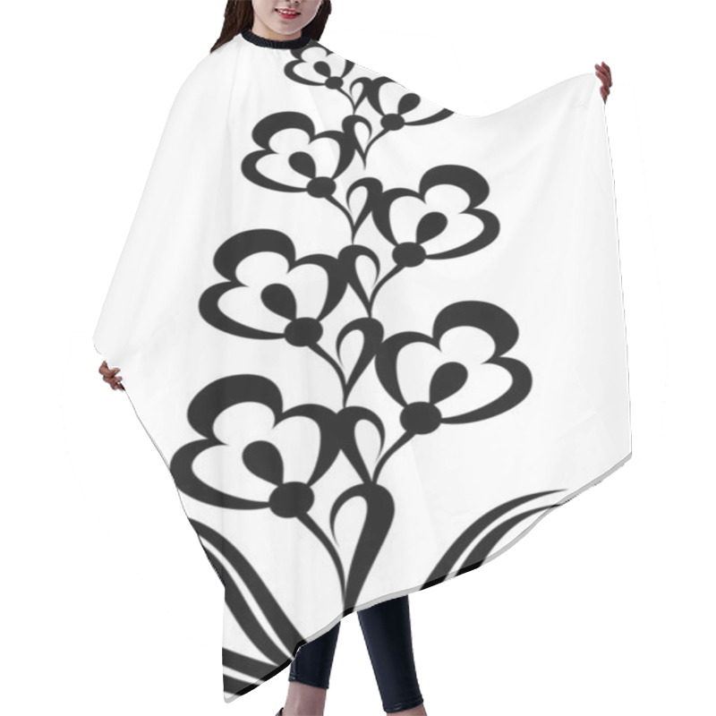 Personality  Floral Design Element Hair Cutting Cape