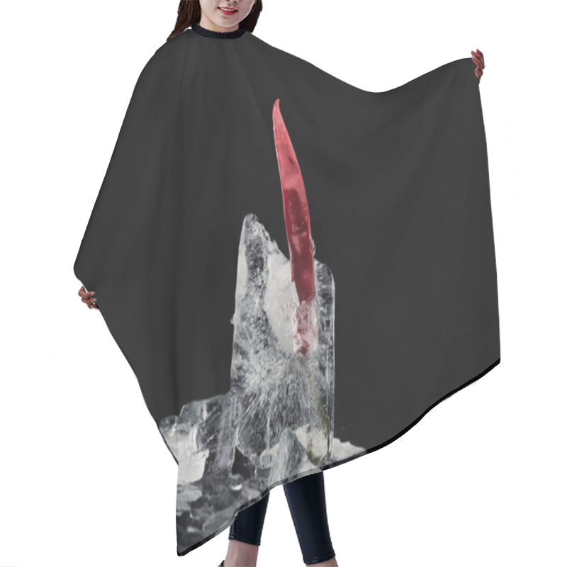 Personality  Chili Pepper In Melting Ice Hair Cutting Cape