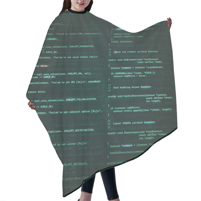 Personality  Software Engineering Background Hair Cutting Cape