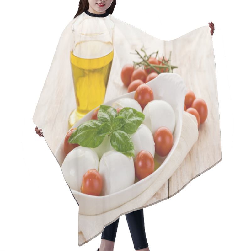 Personality  Buffalo Mozzarella With Basil And Tomatoes Hair Cutting Cape