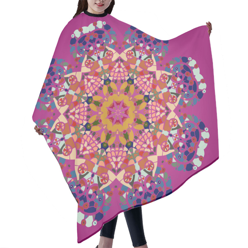 Personality  Oriental Mandala Motif Hair Cutting Cape