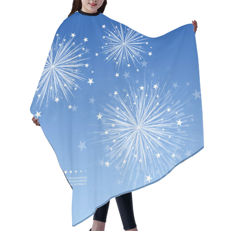 Personality  Vector Firework Design Hair Cutting Cape