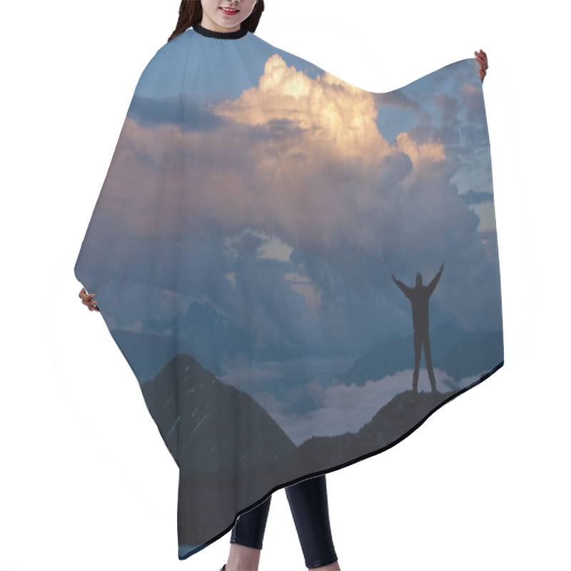 Personality  Beautiful Cloudscape In Mountains Hair Cutting Cape